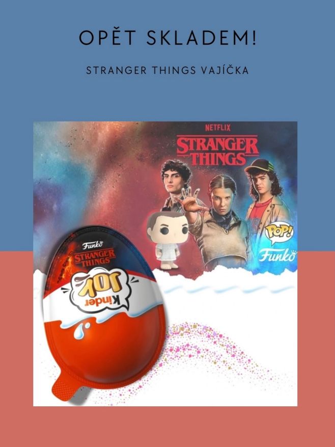 🎉 OPĚT SKLADEM! 🎉 Vaše oblíbená limitovaná edice Kinder Joy x Stranger Things je zpátky 🍫✨ Sladká dobrota + sběratelské...