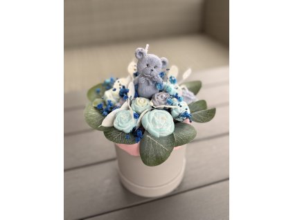 Flower&candle box velký MÉĎA