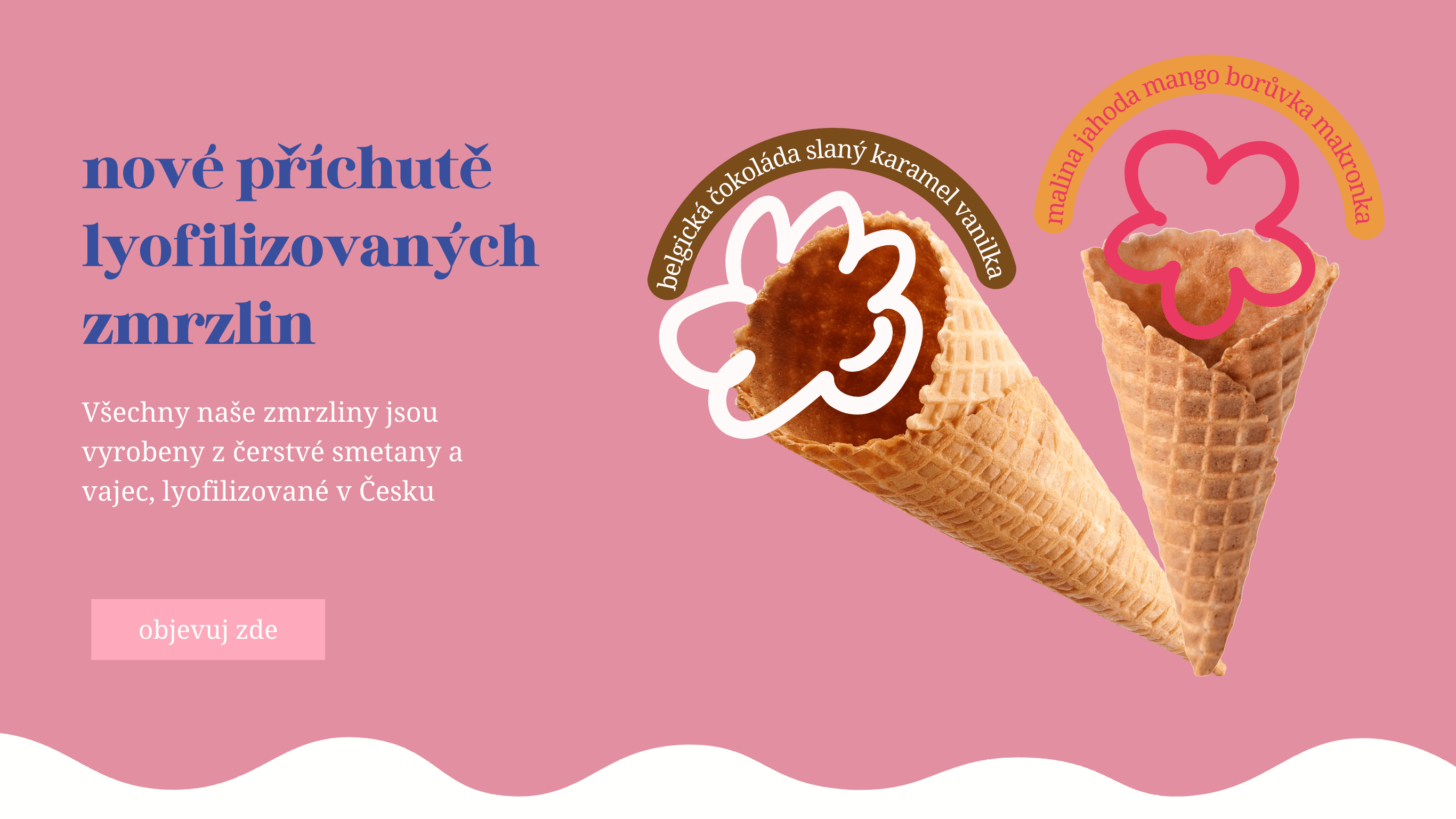 nové lyofilizované zmrzliny