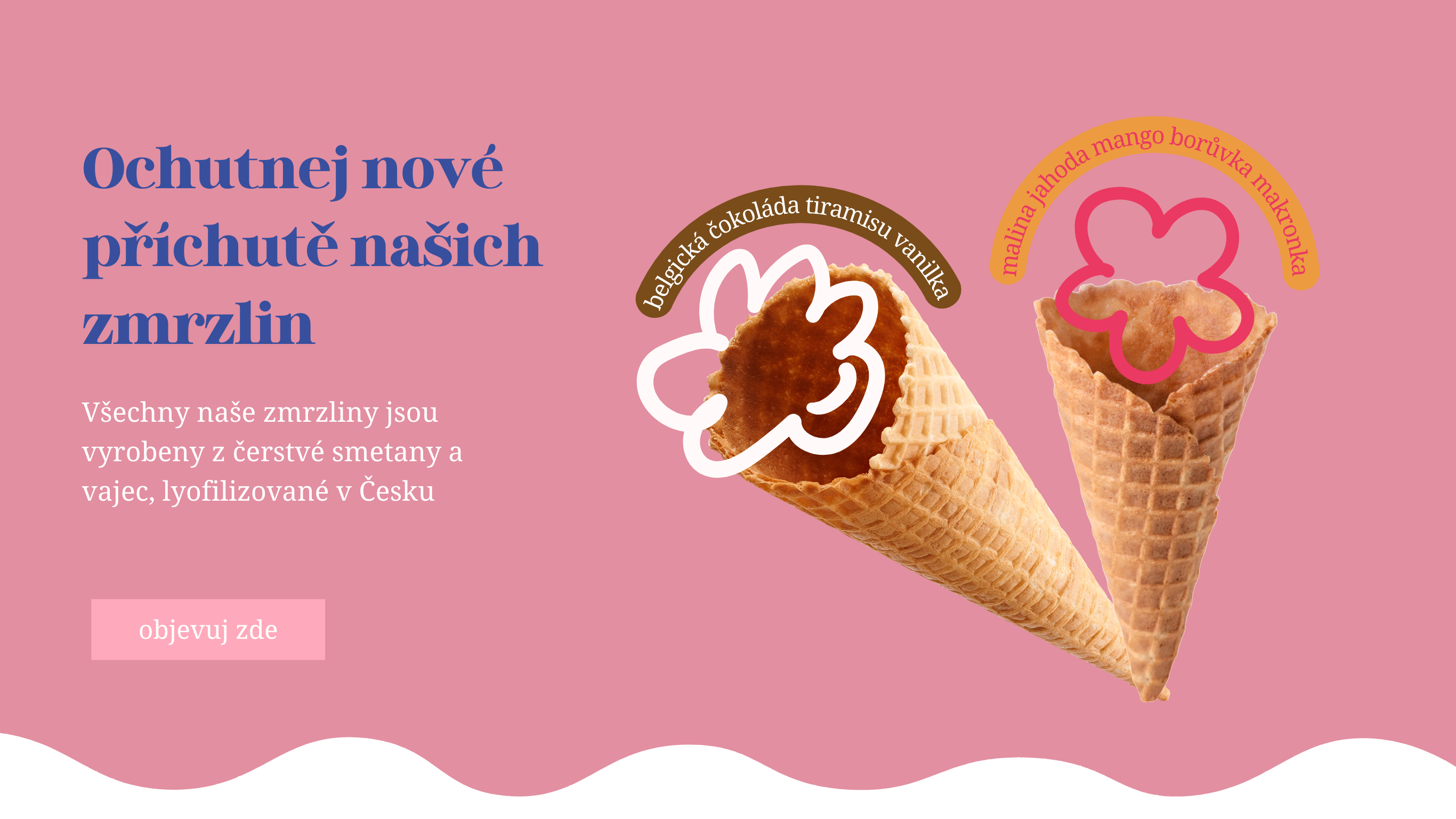 nové lyofilizované zmrzliny