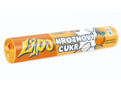 LIPO Hroznový cukr pomeranč s vitaminem C 32g