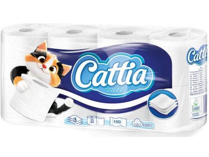 Cattia 3 vrstvý toaletní papír 8 ksbalení 15 metrů návin