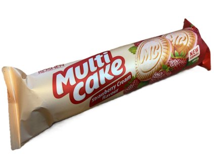 Roshen Multi Cake sušenky 180g s jahodovou náplní