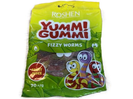 ROSHEN Yummi Gummi Fizzy Worms 70g