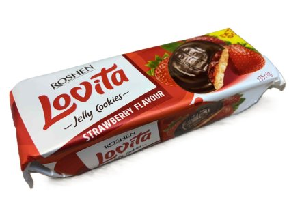 Lovita Čokopiškot jahoda 135 g