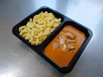 Kuře na paprice s těstovinami2