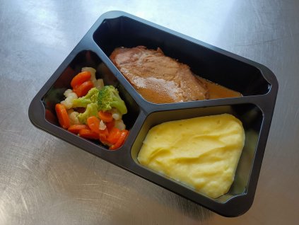 1 krkovička s br kaší