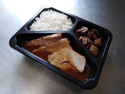 1 krůtí s rýží a žamp