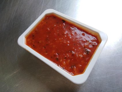 1 rajčatová s červenou čočkou