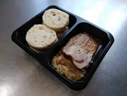 krkovička s bílým zelím a houskovým kn