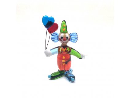 Šašek s balónky - srdce