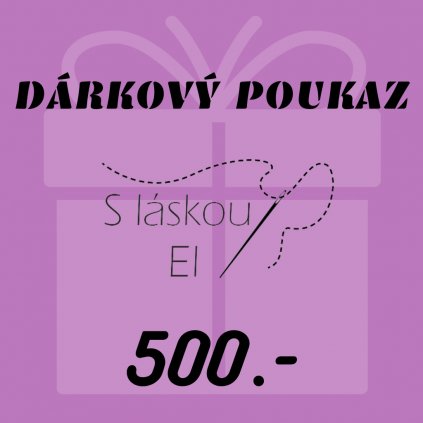 Dárkový poukaz 500.-