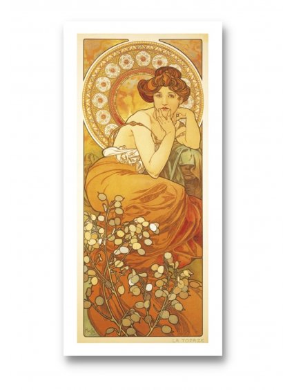 Pohlednice Topaz Alfons Mucha