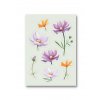 Samolepková pohlednice Zahrada snů, fialové květy