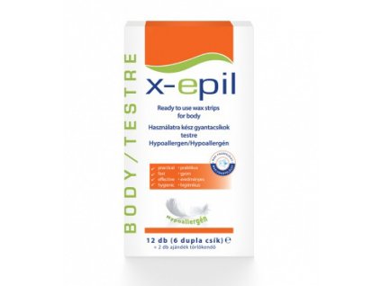 X-EPIL Depilační pásky hypoalergenní (6x2 ks)