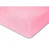 Froté prostěradlo elastické 190 x 60 cm (Celkový vzhled fialové)