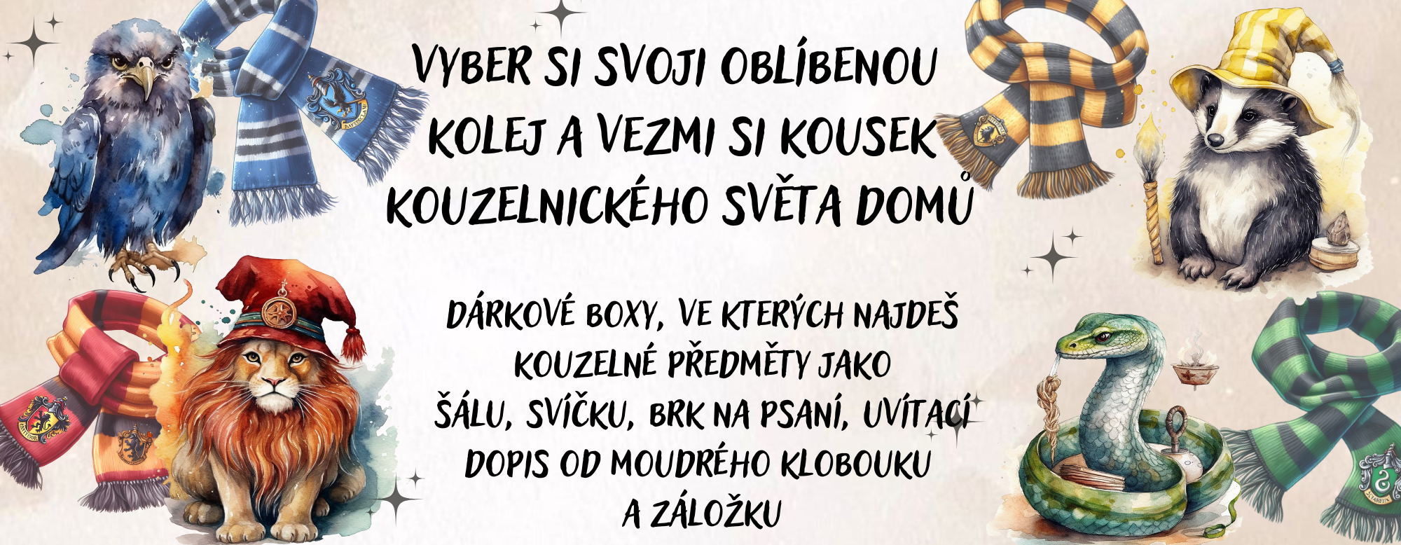 Dárkové boxy podle kolejí