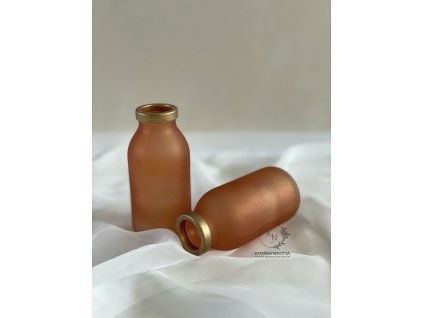 Váza drobná - měděná barva (sklo)