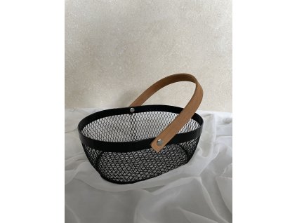 Košík kovový černý