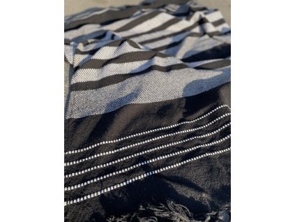 Deka černo/bílá (150cmx200cm)