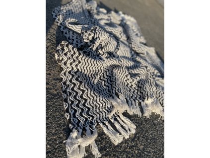 Deka černo/bílá (120cmx160cm)