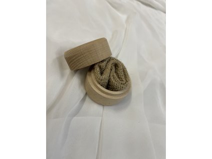 Krabička na prstýnky dřevěná (kulatá)