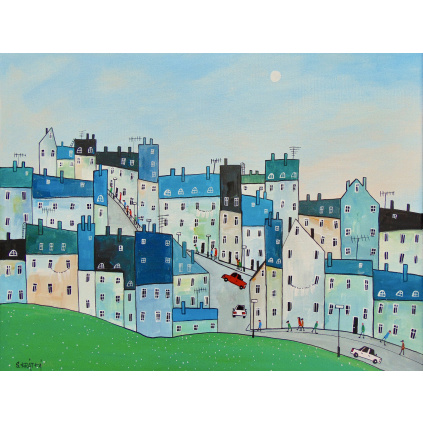 První jarní den, akryl, plátno 55x45 cm 2