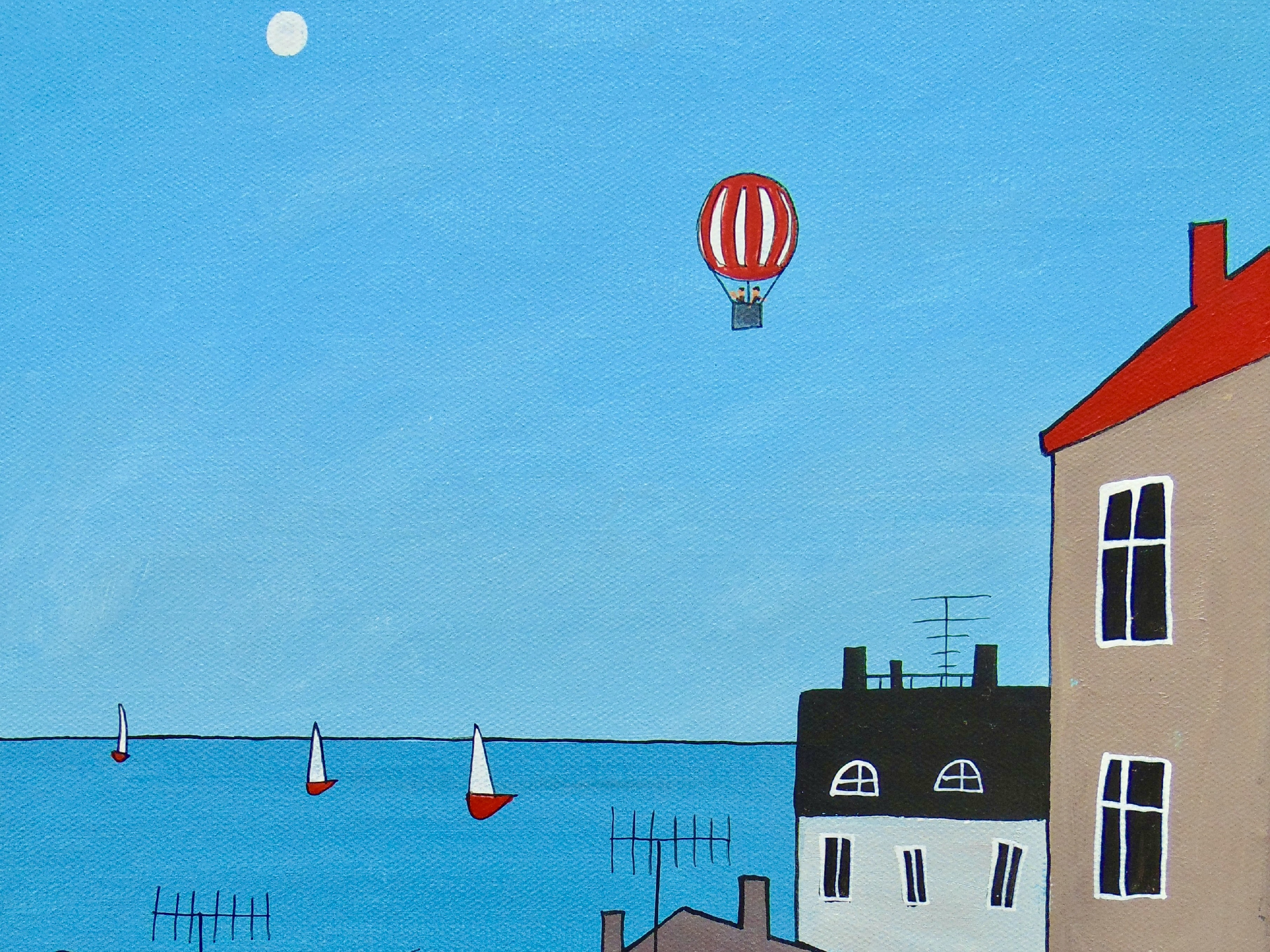 Malé prádlo, akryl, plátno 30x40 cm 4