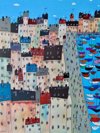 Rušné nábřeží nebo Barevný den? ☀️🌊 My už jsme myšlenkami v létě! Slunce, světlo, barvy.. Tyto obrazy patří mezi naše...