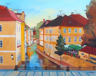 Čertovka, 50 × 40 cm 🎨✨ Poslední Čertovka měla velký úspěch! Teď tu máme ještě jednu. Novou, trošku jinou, ale stejně...