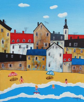 Krásný Mezinárodní den žen. 🌷 V obrazech Slávky Krátké se ženy objevují často. Na ulici, u prádla, při nákupech, v...