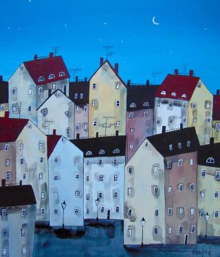 Začíná svítat, 50 × 60 cm 🌙✨ Ráno už přichází o něco dřív.💫Dny začínají být delší, vzduch lehčí a člověk má najednou...