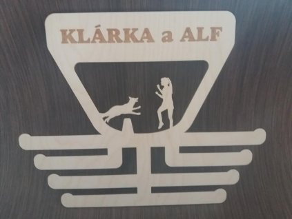 věšák na medaile agility
