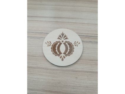 Folkorní podtácek jablko