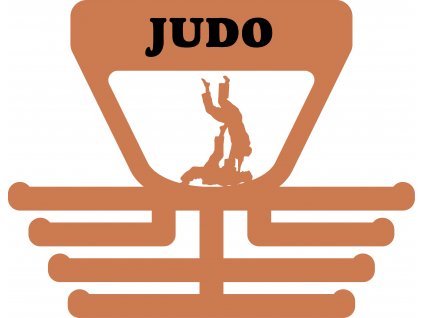 věšák na medaile judo