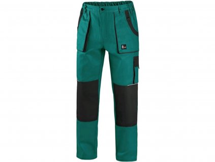Pracovní kalhoty CXS Luxy Josef - zelená/černá - prodloužené