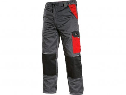 Pracovní kalhoty CXS Phoenix Cefeus - šedá/červená