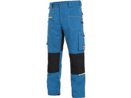 Pracovní kalhoty CXS Stretch - středně modrá/černá