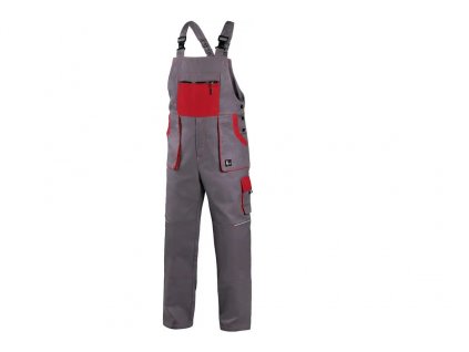 Pracovní kalhoty CXS Luxy Robin - šedá/červená