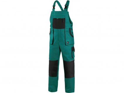 Pracovní kalhoty CXS Luxy Robin - zelená/černá - prodloužené
