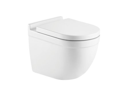 Závěsné WC OVALE RIMLESS se SLIM sedátkem Soft-close
