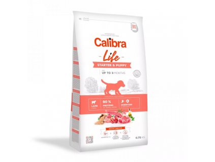 Psí granule CALIBRA Dog Life Starter & Puppy Lamb 750g