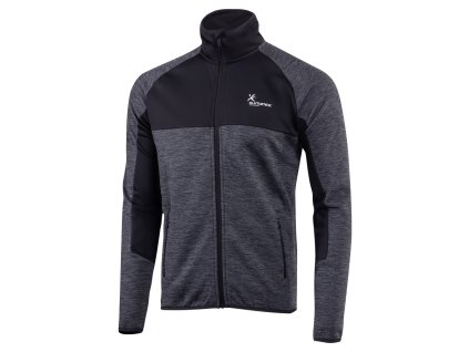 Pánský outdoor svetr KLIMATEX Lionel - černá/šedá