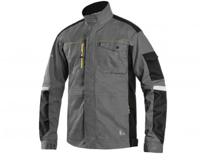 Pánská blůza CXS Stretch - šedá/černá - zkrácené 170-176 cm