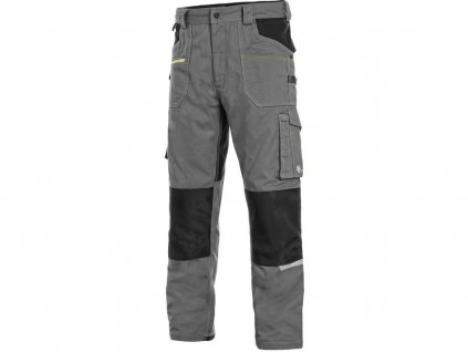 Pracovní kalhoty CXS Stretch - šedá/černá - zkrácené 170-176 cm