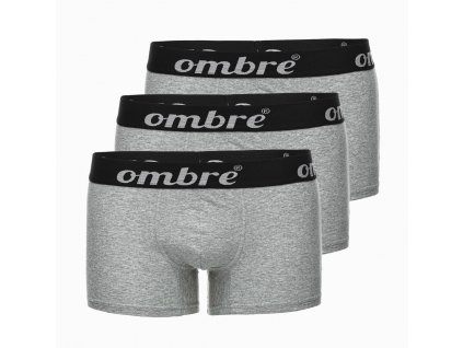 Pánské boxerky OMBRE U159 - šedá (set 3 ks)