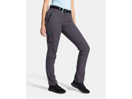 Dámské outdoorové kalhoty KILPI Belvela-W tmavě šedá