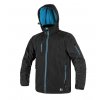 Pánská softshellová bunda CXS Durham - černá/modrá