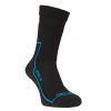 Merino ponožky FLORES Merino HD - černá/modrá