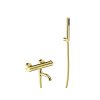 Nástěnná termostatická vanová baterie VEO zlatá s příslušenstvím